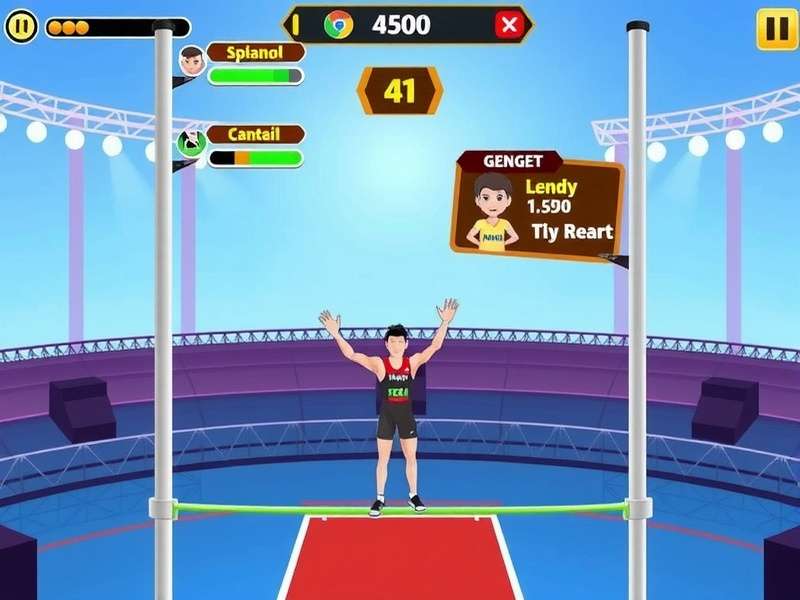 India Pole Vault Hero tournament screen